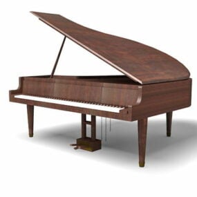 Modelo 3d de teclado de órgão moderno