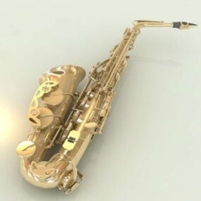 Saxophone Alto modèle 3D