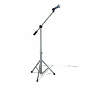 Microphone And Stand 3d model
