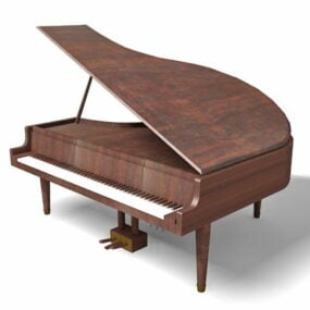 グランドピアノの3Dモデル