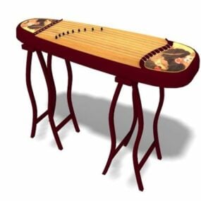 Chinese Zither 3d model