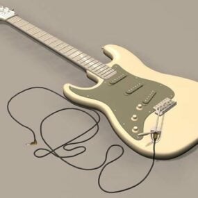 گیتار باس الکتریک مدل سه بعدی