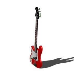 Guitare basse modèle 3D