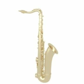 Model 3D saksofonu tenorowego