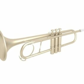 Modelo 3d de trompeta moderna