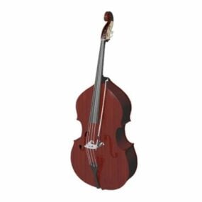 ベースバイオリンの3Dモデル