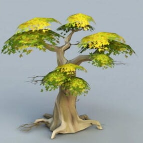 3д модель аниме-дерева