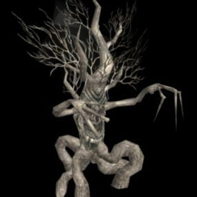 مدل سه بعدی درخت پژمرده