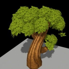 3d модель мультяшного дерева