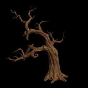 Model 3D starego martwego drzewa
