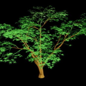 Modello 3d dell'albero dei cartoni animati