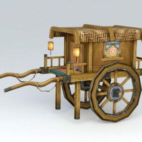 Vintage Cart For Farm Work 3d model