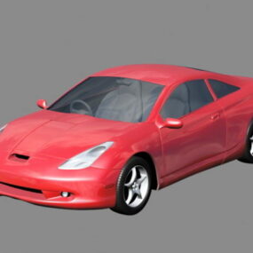 रेड स्पोर्ट कार 3डी मॉडल