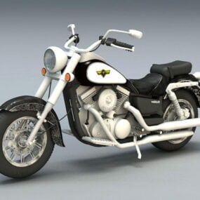 Kawasaki Cruiser Motorcycle 3d model