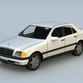 Berline Mercedes classique moderne modèle 3D