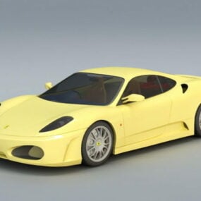 黄色法拉利3d模型