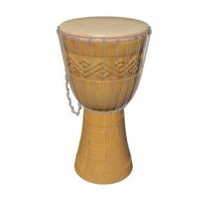 Länsi-Afrikan Bougarabou Drum 3d-malli