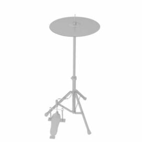 Cymbal On Stand 3d-model