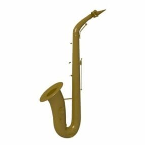 3д модель саксофона сопранино