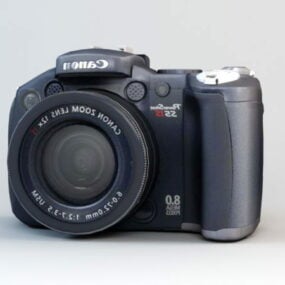 Canon Powershot S5 es una cámara modelo 3d