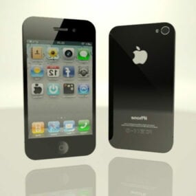 Iphone 4 Siyah 3d modeli