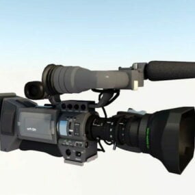 Televisiovideokameran 3d-malli