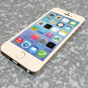 Mẫu iPhone 5s Vàng 3d
