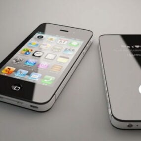 Iphone 4s Negro modelo 3d