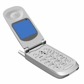 โมเดล 3 มิติของโทรศัพท์พลิกรุ่นเก่า