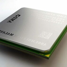 3D model procesoru Amd Athlon