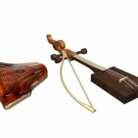 Antique Musical Instruments 3d model