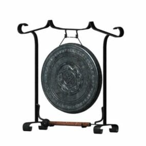 Modello 3d antico del gong cinese