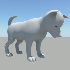 Model 3d Anjing Malamute Alaskan