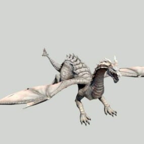 Model 3D Wyvern Dragon Rig