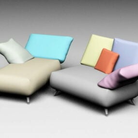 Chaise Longue sohva 3d malli