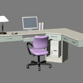 3D model domácího kancelářského nábytku