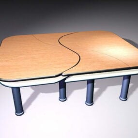 Modelo 3d de mesa de reunião moderna