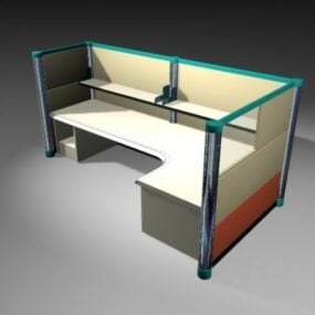 Desk Cubicles 3d model