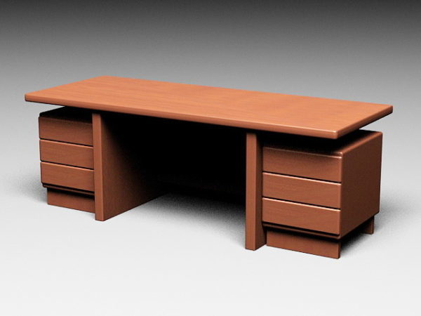 High End Executive Desk Free 3d Model Max Open3dmodel 46925