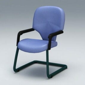 Krzesło biurowe wspornikowe Model 3D
