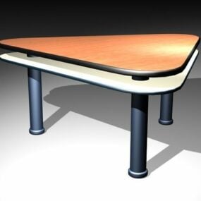 Трикутний офісний стіл 3d модель