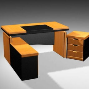 Adjustable Executive Desk 3d model