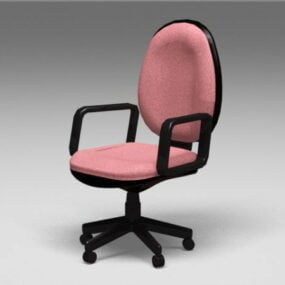 Velour Office Chair 3d model