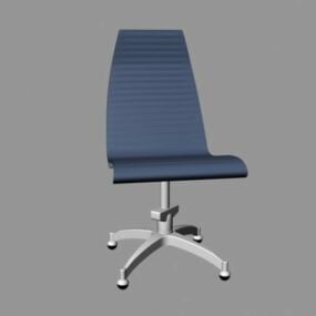 Blå kontorstol 3d-modell