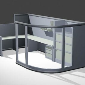 Kancelářské kóje Pracovní stanice Dělicí nábytek 3D model