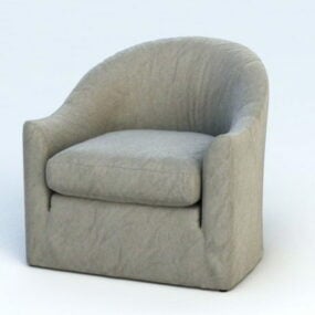 Modello 3d con poltrona divano singola