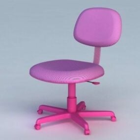 Pink Office Chair 3d model
