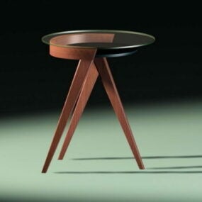 작은 둥근 커피 테이블 3d 모델