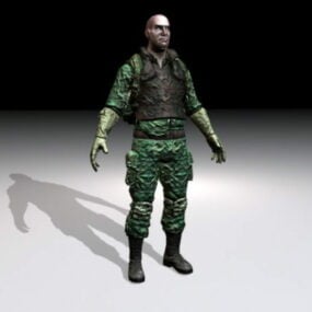 3D model armádního komanda