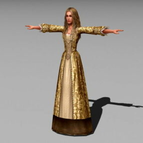 3D model princezny Alžběty